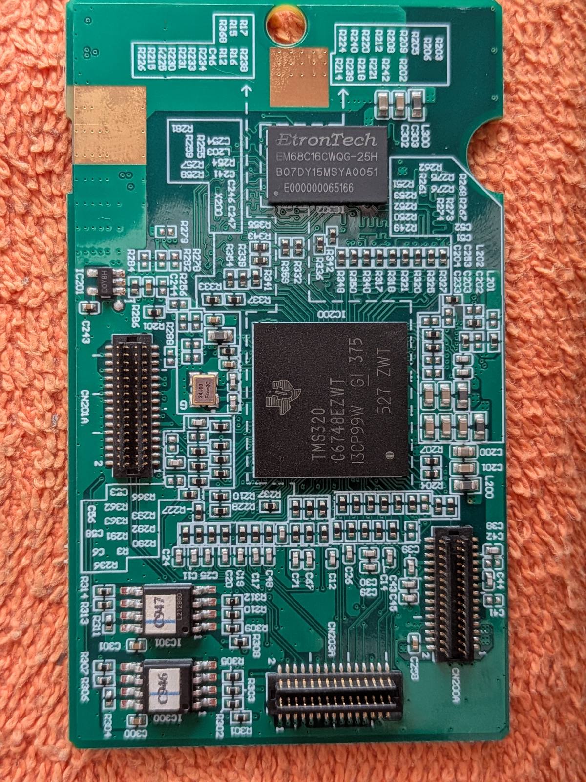 Core module: TMS320C6748 + DDR2 + IC300/IC301